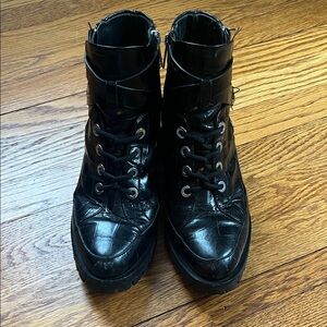 3.1 Phillip Lim Hayett Leather Combat Boots